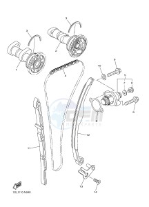 WR450F (2GCC) drawing CAMSHAFT & CHAIN