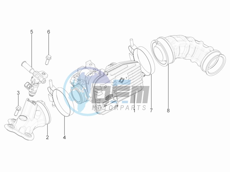 Throttle body - Injector - Union pipe