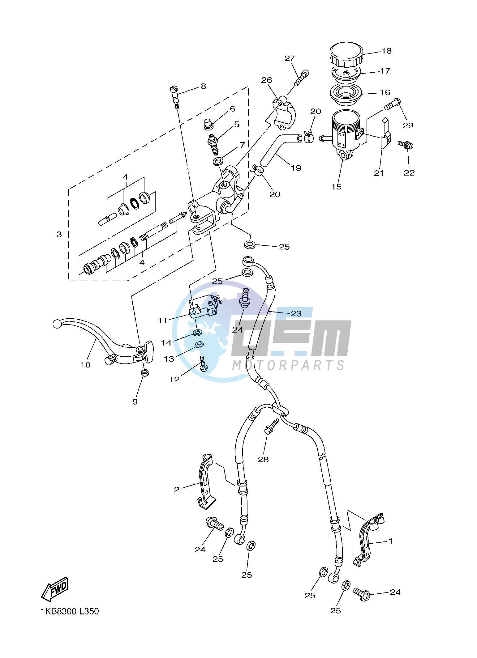 FRONT MASTER CYLINDER