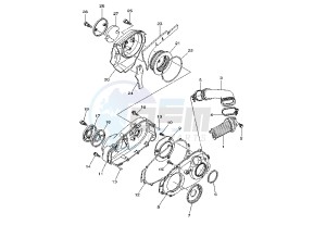 XP T-MAX ABS 500 drawing CRANKCASE COVER, RIGHT