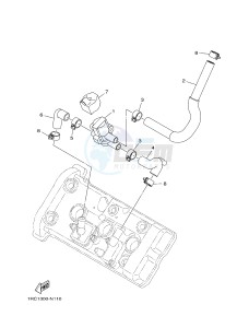 MT09A MT-09 ABS 900 (2DRA 2DRB) drawing AIR INDUCTION SYSTEM