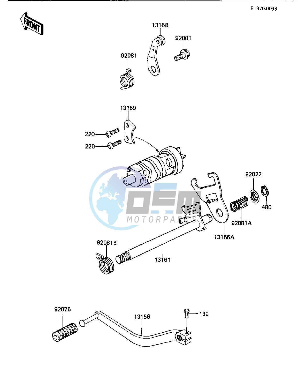 GEAR CHANGE MECHANISM -- 84 KLT200-C2- -