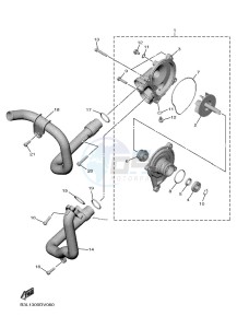 YZF1000 YZF-R1 (B3L7) drawing WATER PUMP