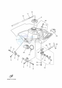 YZ85LW (B0G4) drawing FUEL TANK