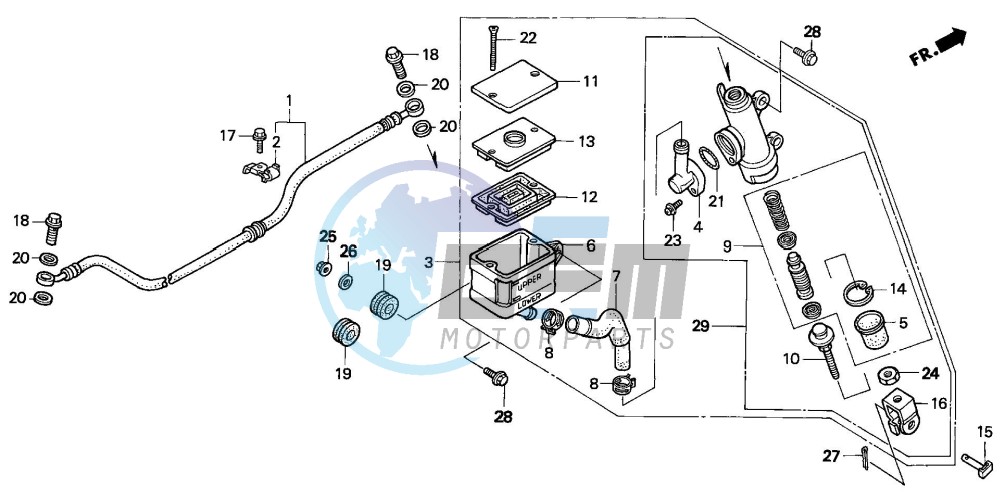 REAR BRAKE MASTER CYLINDER