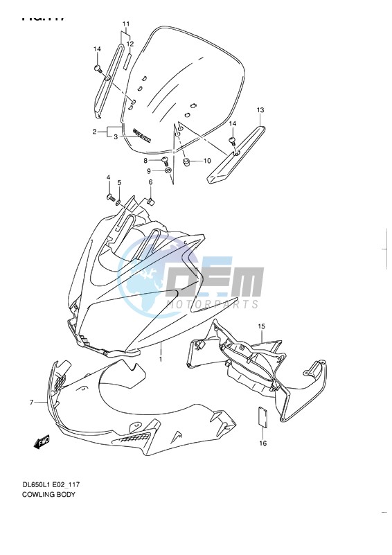 COWLING BODY