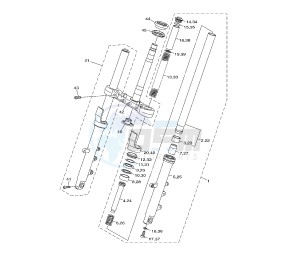 XJ6-F DIVERSION 600 drawing FRONT FORK