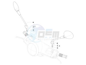 Primavera 50 4T-4V (NAFTA) drawing Driving mirror/s