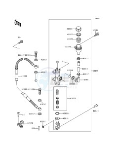 KX 125 L [KX125] (L1) [KX125] drawing REAR MASTER CYLINDER