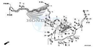 VFR1200XD CrossTourer - VFR1200X Dual Clutch 2ED - (2ED) drawing BRAKE HOSE