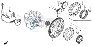 VT600C drawing PULSE GENERATOR/ STARTING CLUTCH