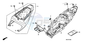 CBR600RAA Korea - (KO / ABS) drawing REAR COWL