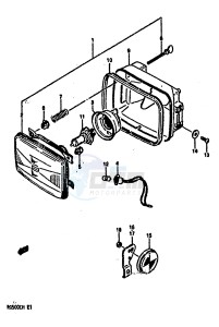 RG500 (E1) Gamma drawing HEADLAMP