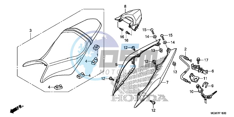 SEAT/ REAR COWL