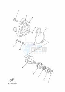 YFZ450R (BW2T) drawing WATER PUMP