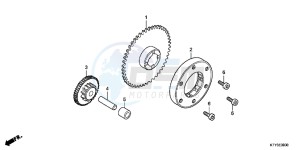 CBR125RWB CBR125RW E drawing STARTING CLUTCH