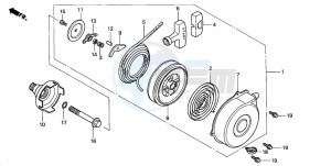 TRX350FM FOURTRAX 350 4X4 drawing RECOIL STARTER