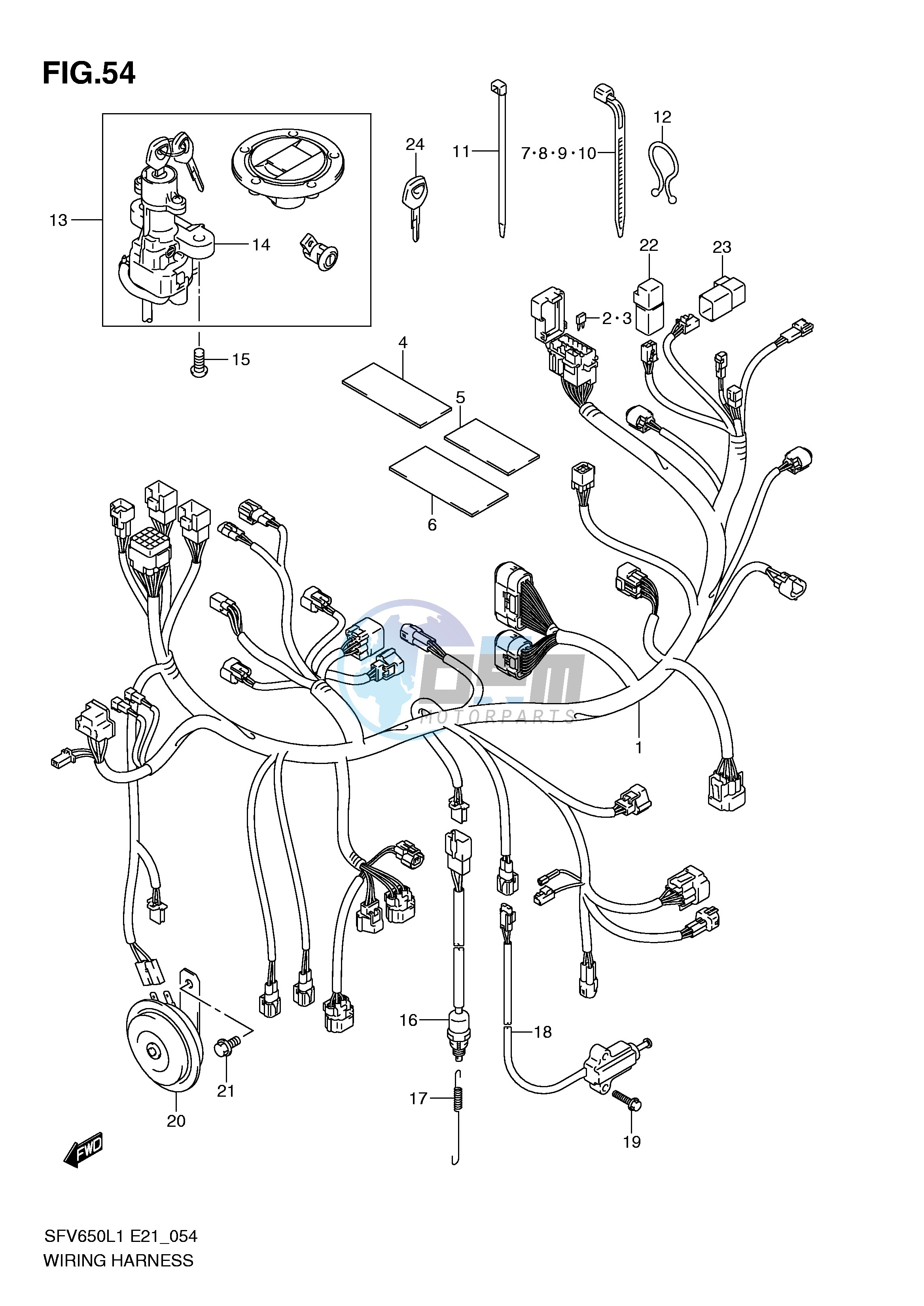 WIRING HARNESS (SFV650UL1 E21)