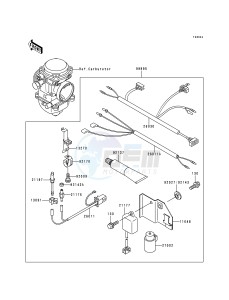 KVF 400 B [PRAIRIE 400] (B1) [PRAIRIE 400] drawing OPTIONAL PARTS-- CARBURETOR- -