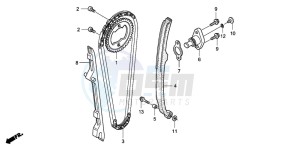 TRX400EX SPORTRAX 400EX drawing CAM CHAIN/TENSIONER