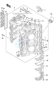 DF 250 drawing Cylinder Block SS Model