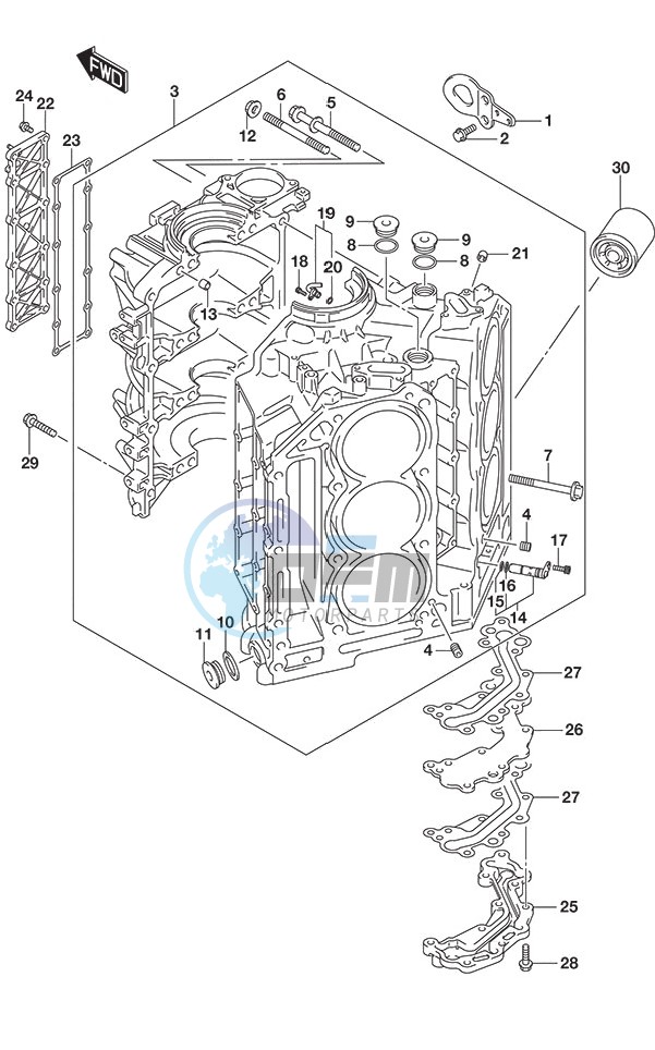 Cylinder Block SS Model