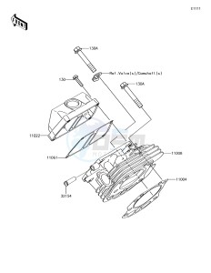 MULE SX KAF400JHF EU drawing Cylinder Head