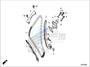 CB500FAH CB500F ED drawing CAM CHAIN/TENSIONER