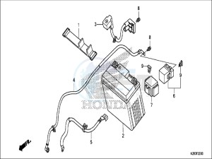 CRF125FBH Europe Direct - (ED) drawing BATTERY