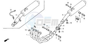 CBR600FS drawing EXHAUST MUFFLER