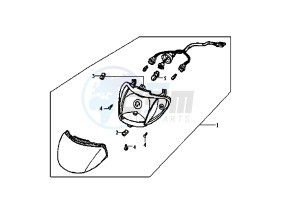 MASK EU2 - 50 cc drawing HEADLIGHT