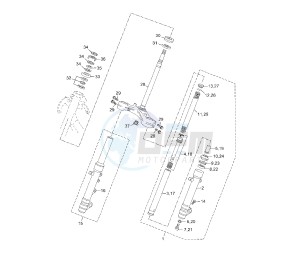 YP R X-MAX SPORT 250 drawing FRONT FORK