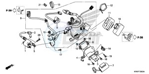 CRF250RF CRF250R Europe Direct - (ED) drawing WIRE HARNESS