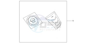 CBR600RR9 UK - (E / SPC) drawing TANKPAD / FUEL LID COVER