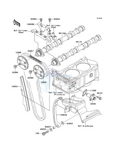 ZRX1200R ZR1200A6F FR GB XX (EU ME A(FRICA) drawing Camshaft(s)/Tensioner