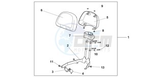 NSA700A9 Europe Direct - (ED / MME) drawing BACKREST *RP179P*