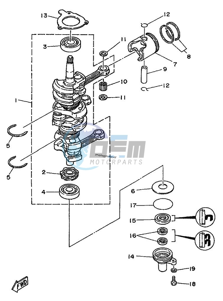 CRANKSHAFT--PISTON