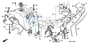 XL1000V9 F / CMF drawing FUEL TANK