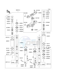 VN 2000 A [VULCAN 2000] (A1-A2) [VULCAN 2000] drawing FRONT FORK