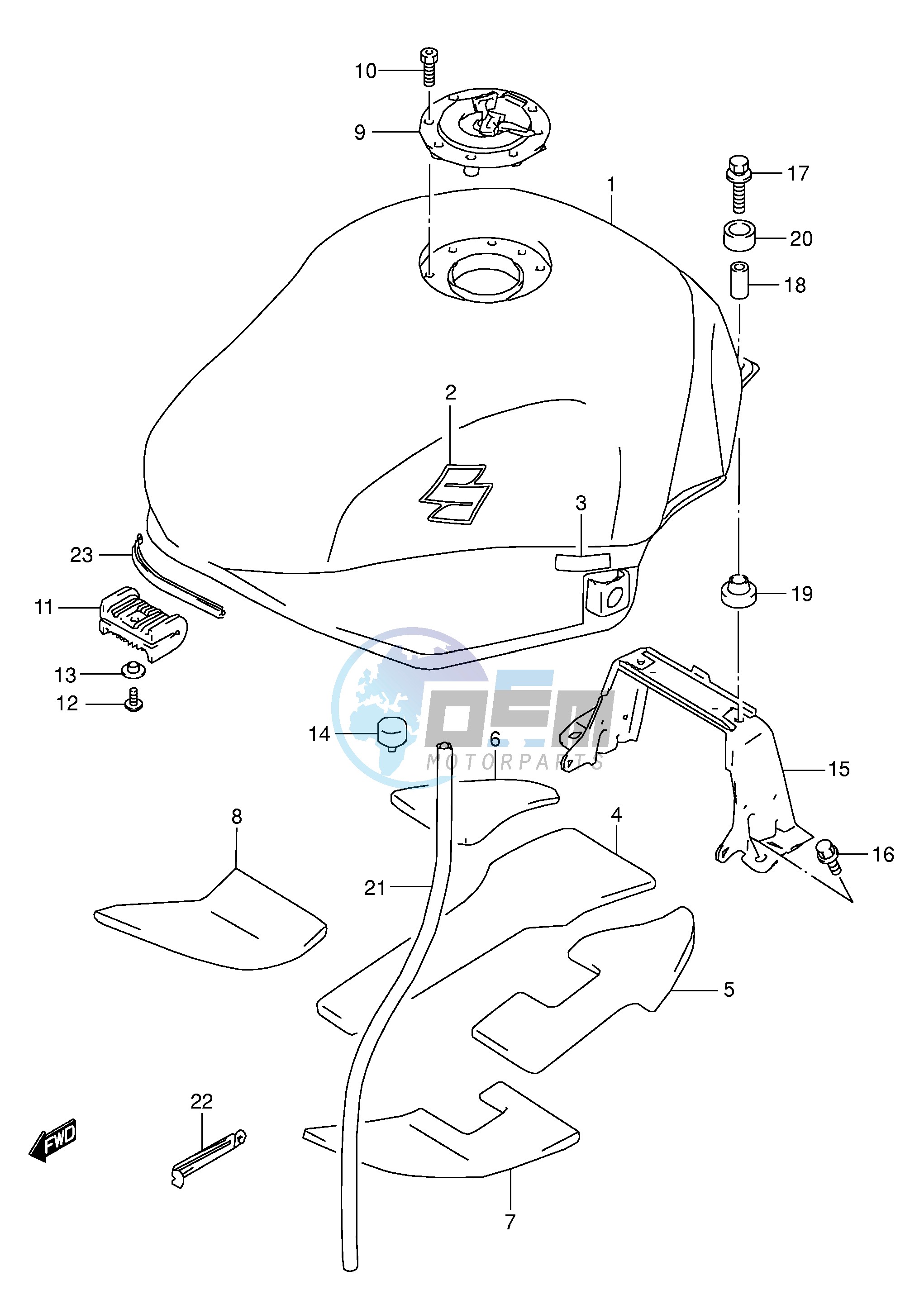 FUEL TANK (MODEL K4)