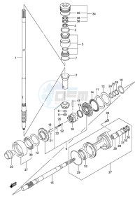 DF 150 drawing Transmission (C/R) (Model: ZG)