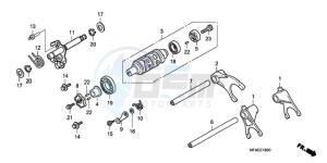 CBF1000TA Europe Direct - (ED / ABS) drawing GEARSHIFT DRUM