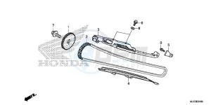 NC750JF Vultus - NC750J Europe Direct - (ED) drawing CAM CHAIN/TENSIONER