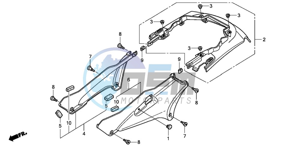SIDE COVER/REAR COWL