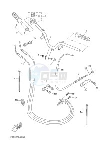 YN50FU NEO'S 4 UBS (2ACH) drawing STEERING HANDLE & CABLE