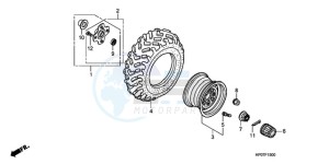 TRX500FPEA U / EC PS drawing REAR WHEEL