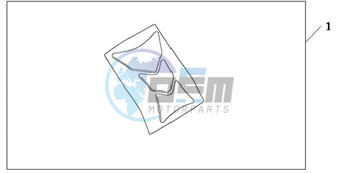 TANK PAD HONDA WING LOGO