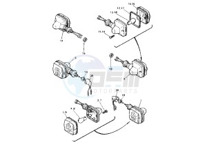 XT Z TENERE 660 drawing FLASHER LIGHT