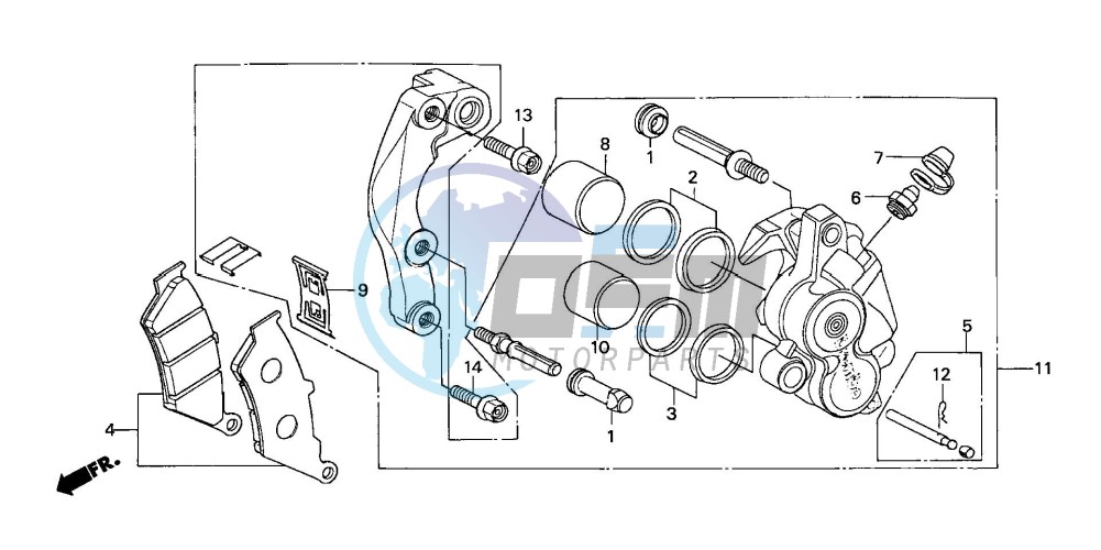 FRONT BRAKE CALIPER