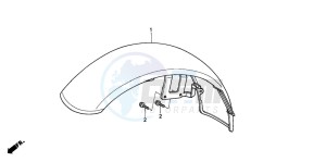 NV600C drawing FRONT FENDER